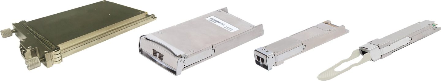 CFP, CFP2, CFP4 and QSFP28 transceivers